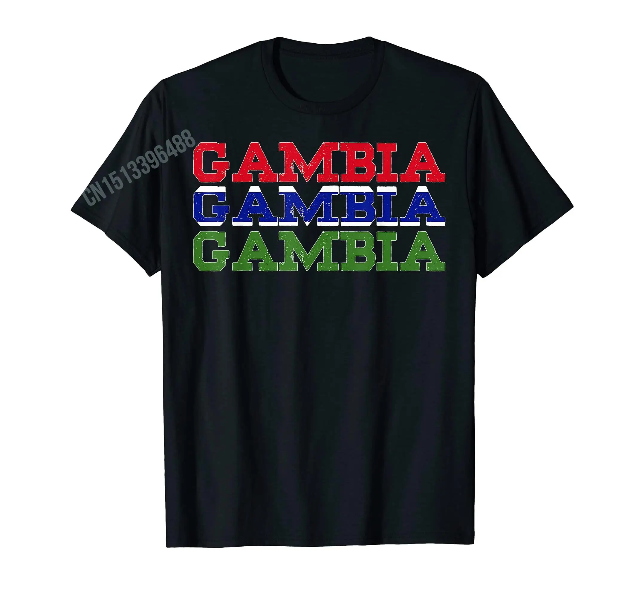 More Design Gambia Gambian Flag souvenir Gift T-Shirt For Men Women T Shirt Tops Cotton Tees