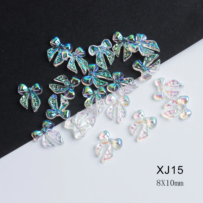 2022 New Acrylic Aurora Collection 30 Style Flat Back Nail Art Rhinestones 30/100Pcs Apply To DIY Manicure Decoration Accessorie