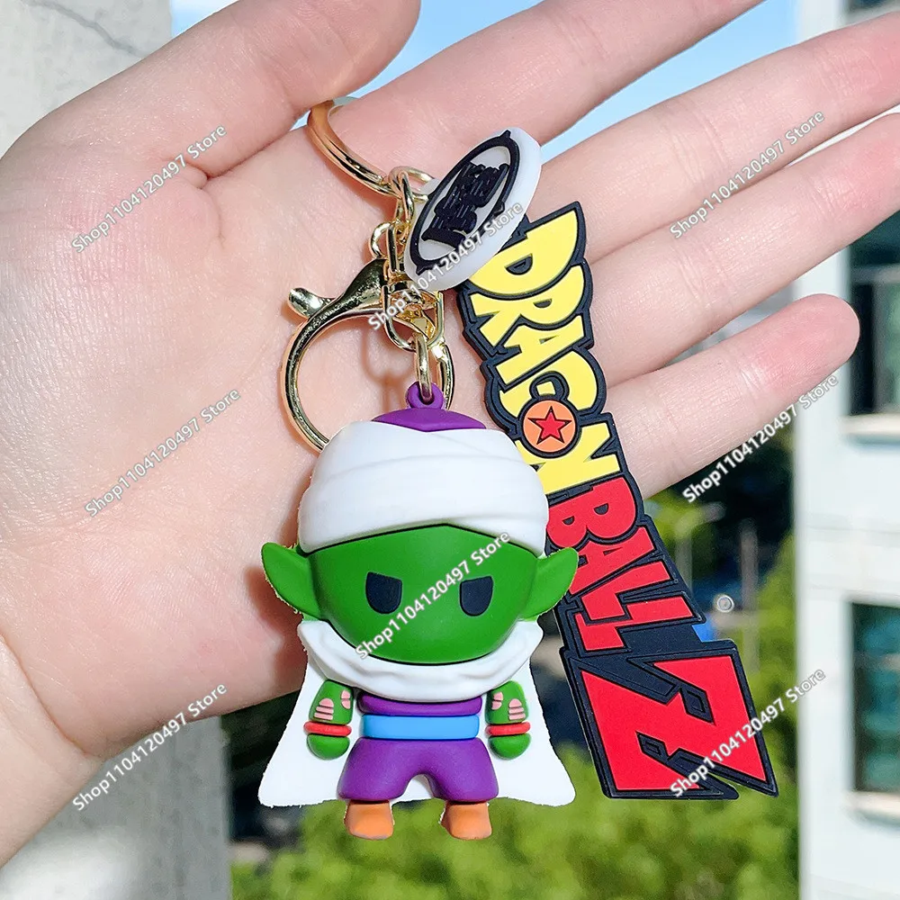 Dragon Ball Z Keychain Anime Super Saiyan Goku Figure Cute Keyring Bag Pendent Car Ornament Key Accessories Kids Toy Xmas Gifts - view 6
