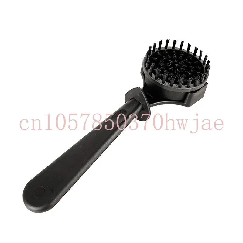 Coffee machine cleaning brush for brewing bubble head with brush head 58mm handle blind bowl long steam washing Italian tool.