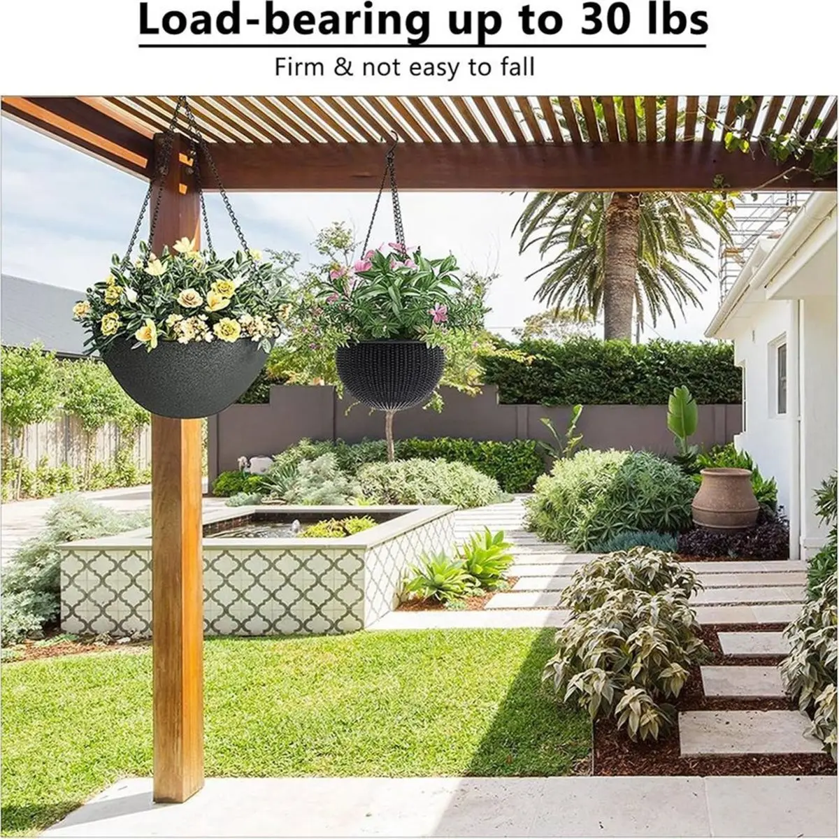 2026 New Tool 3 Pack, 23 Inch Hanging Baskets Chain, Hanging Chains with Hooks Flower Pot Chain Replacement Plant Hangers