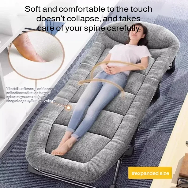 

Multifunctional Folding Chair Office Sofa Bed Single Bed Camping Recliner Folding Chair with Bed