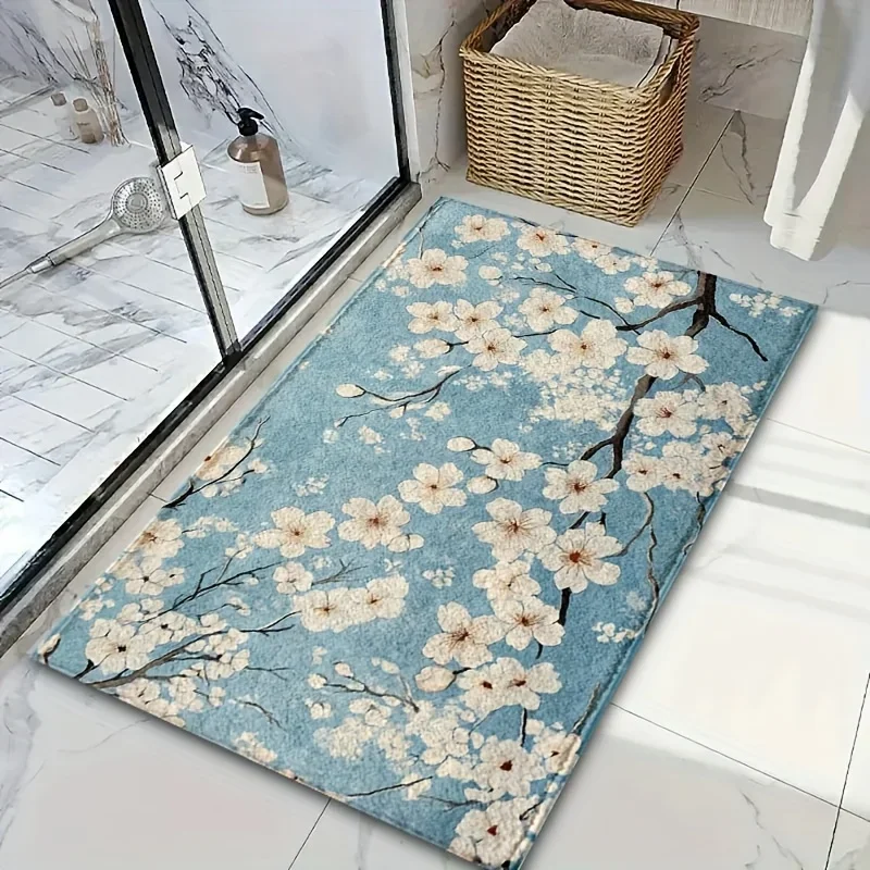 Beautiful Garden Carpet Blossom Doormat Soft Kitchen Rug Welcome Mat Rug For Bedroom Carpet For Live Room Bathroom Mat