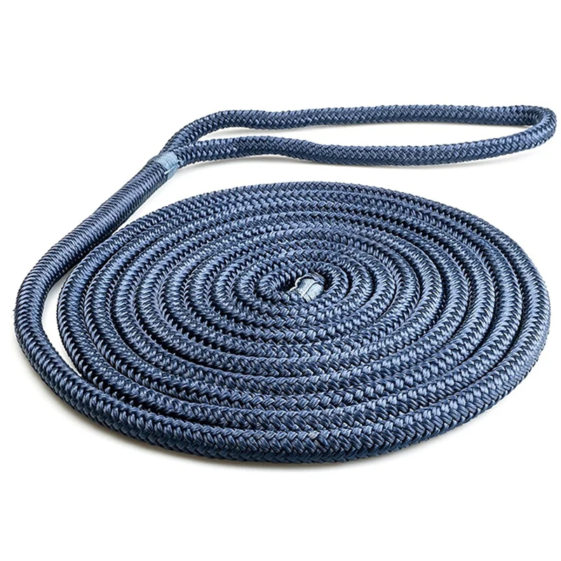 Boat Dock Lines Mooring Rope Universal Docking Boat Lines Wear Resistant For Boat Pontoon Nylon Fender Line 0.5X181.1In