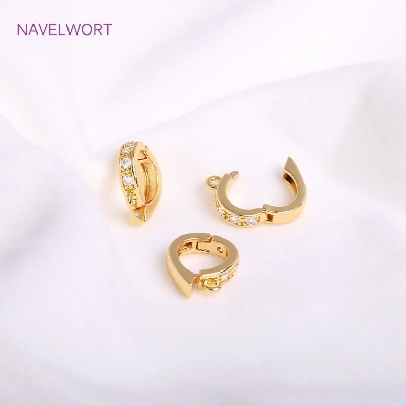 Trendy 18K vergoldet Klapp Halskette Enhancer für DIY Halskette Herstellung Zubehör Messing Anhänger Bail Schmuck Materialien Großhandel – Detail 31