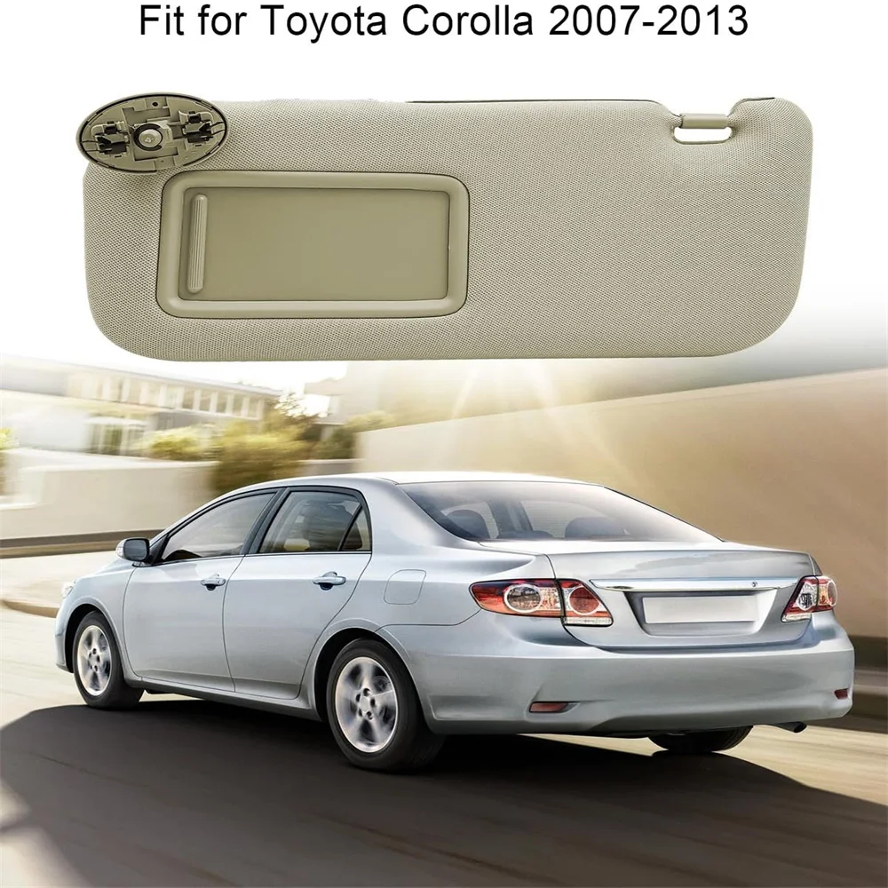 

For Toyota Auris Corolla 2010 - 2013 Car Interior Sun Visor With Mirror Grey Beige Sun Shade Left Right Driver Passenger Side