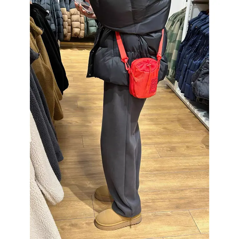 

ex Loose Straight Leg Sports Pants Deep ey Men's Autumn Winter New Sle Couple's Casual Trousers Trendy Brand