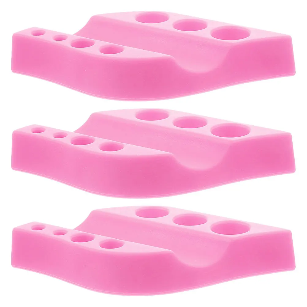 

3Pcs Tattoo Ink Cup Stand Silicone Pigment Holder Compact Lightweight Design Multiple Size Holes for Tattoo Artists Beginners