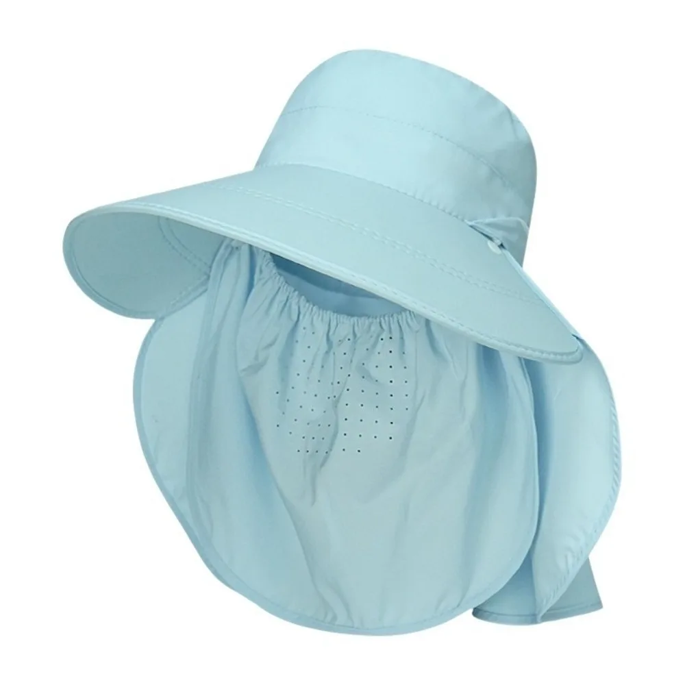 

Sun Hat Face Cover Shawl Mask Hat Wide Brim Adjustable Sunshade Shawl Cap Lightweight Breathable Neck Protection Cap Jogging