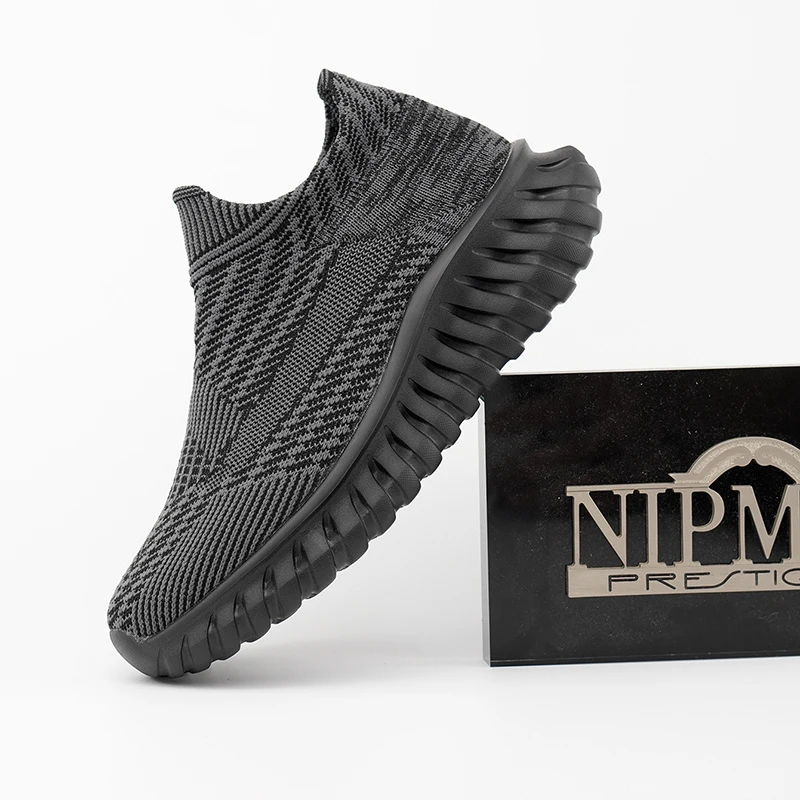 

Men's Women Running Shoes Comfortable Slip on Sneakers Man Socks Shoes Lightweight Knit Breathable Casual Outdoors Sneakers