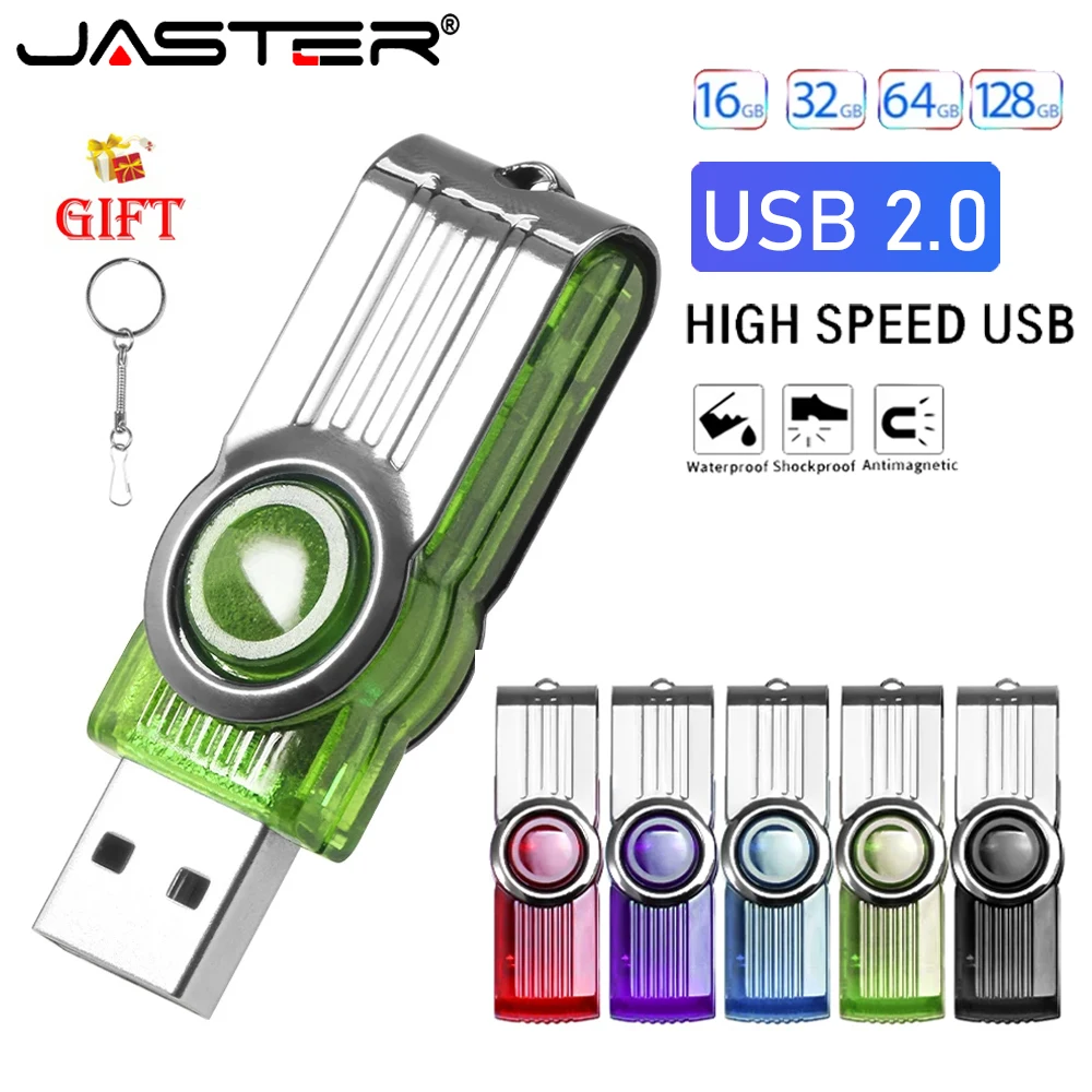 

Colorful Rotating 360 USB Flash Drive 128GB Metal USB Stick Pen Drive 4GB 8GB 16GB 32GB 64GB Memory Stick Pendrive USB Key Chain