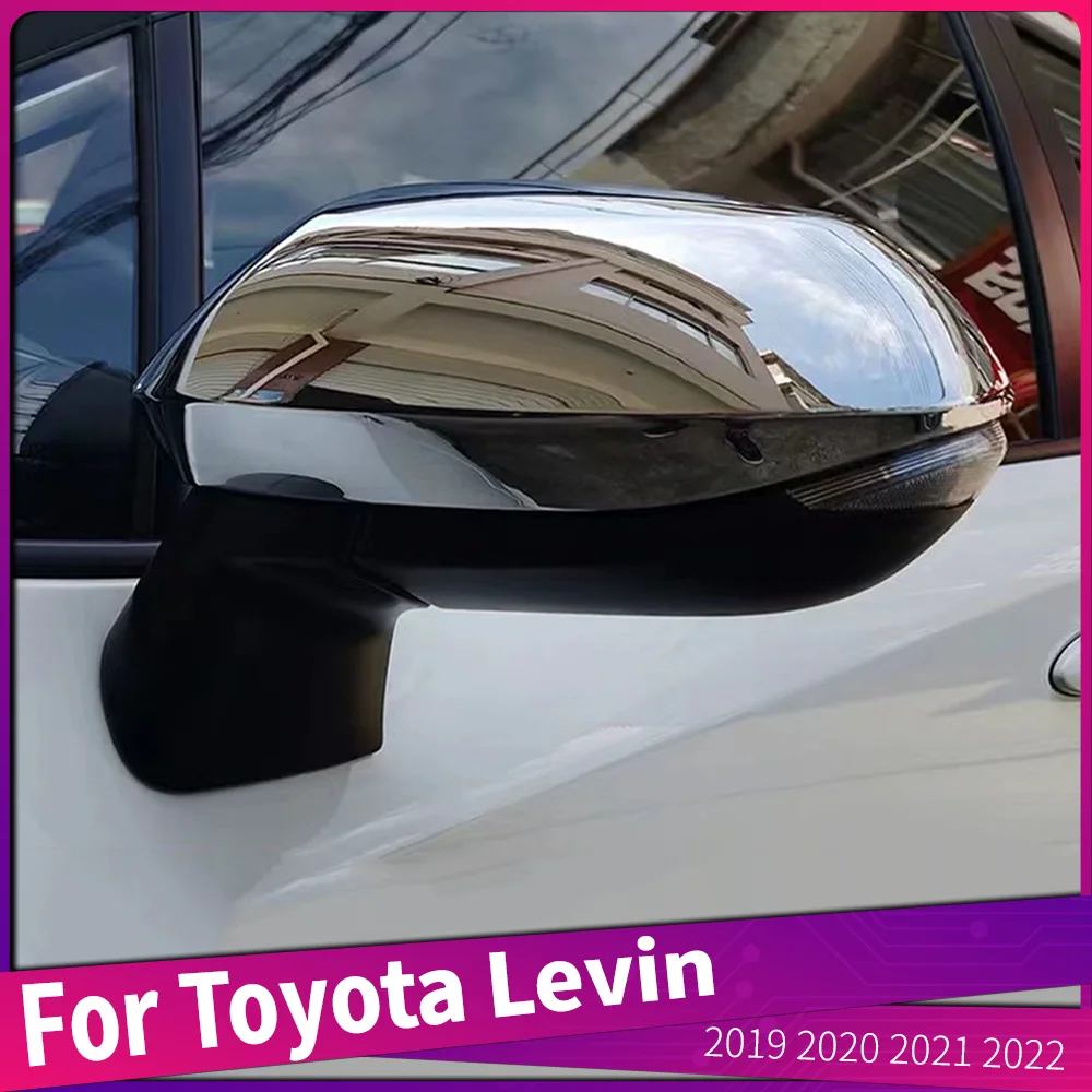 

Автомобильный Стайлинг, накладка на зеркало заднего вида, АБС-пластик, хромированная накладка на зеркало заднего вида, Наклейка для Toyota Levin 2019 2020 2021 2022