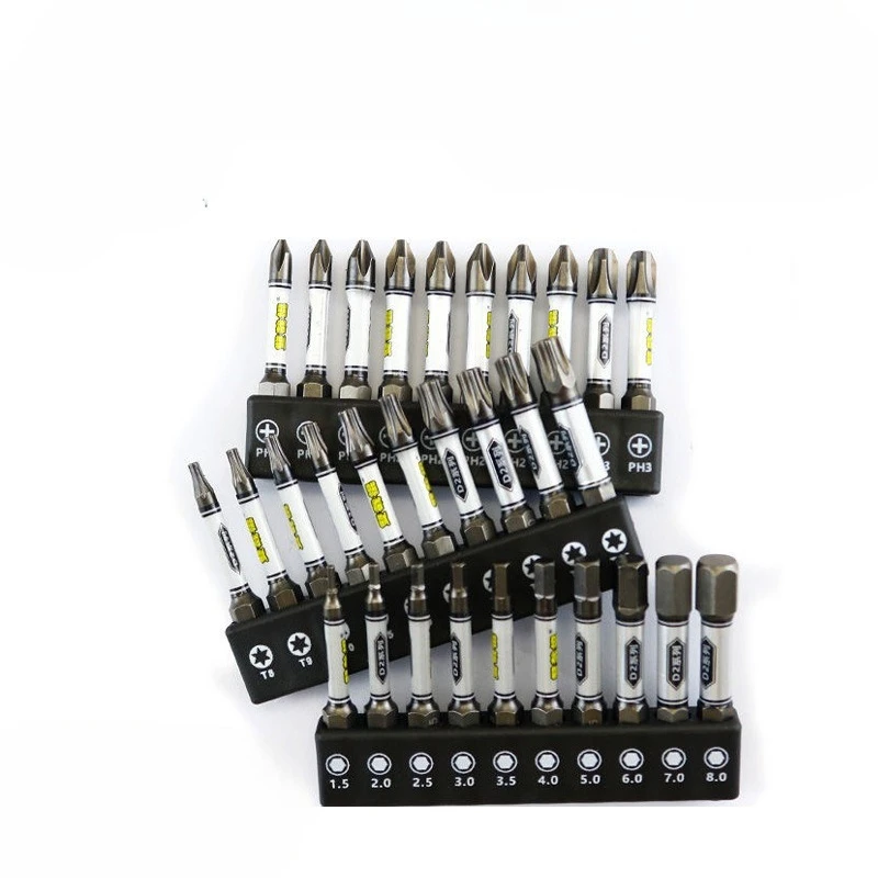 1/4 Inch Screwdriver Bit Set Magnetic Torx Hexagonal Cross Head Impact Drill Batch Head Tamper Proof Screwdriver Bits