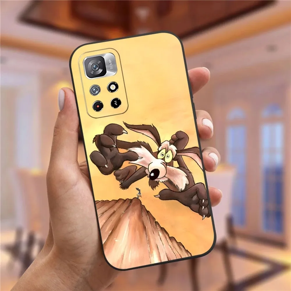 Willy Coyote Road Runner Phone Case for Xiaomi Redmi Note 14 13 12 11 9 Ultra 10 Lite POCO F4 F5 X5 Pro Plus Cover