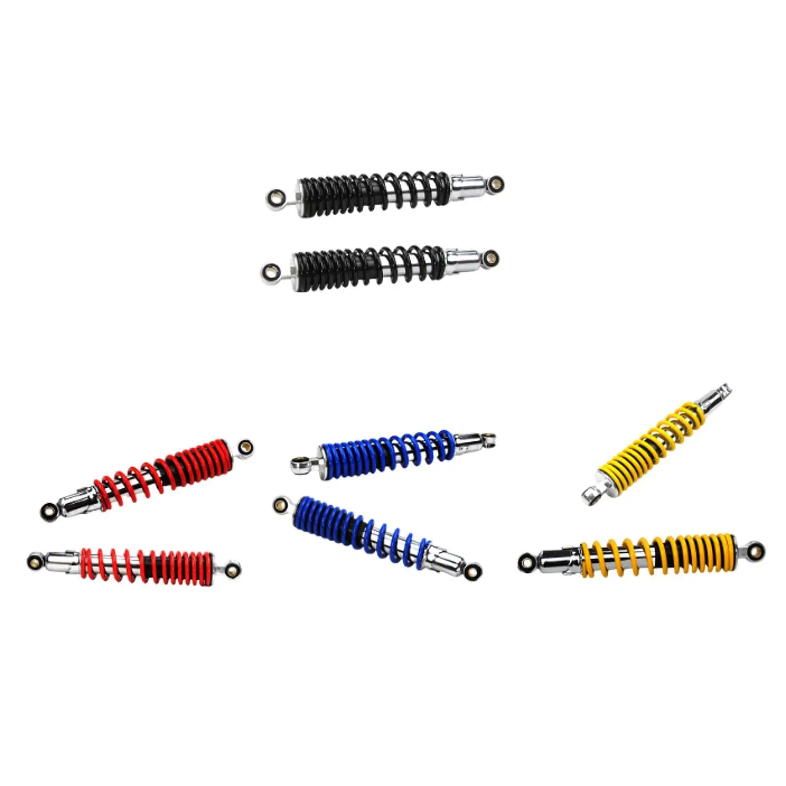 2x Motorcycle Rear Shock Absorber Shockproof Spring Shock Absorber Damping