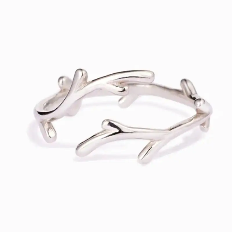 Huitan Elegant Branch Women Opening Ring Fresh Style Party D