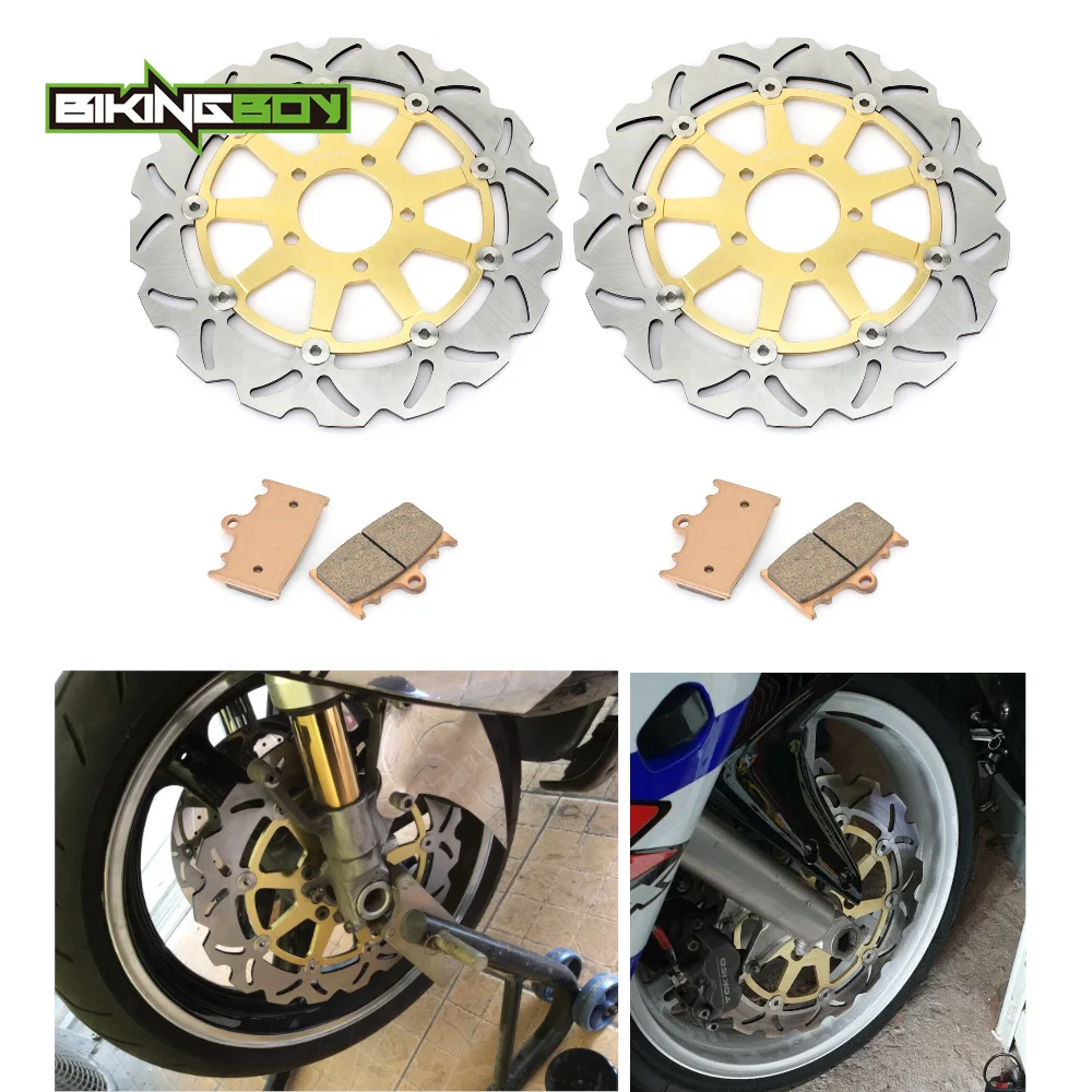 BIKINGBOY GSXR GSX-R 600 97 98 99 00 01 02 03 04 05 06 07 08 09 10 11 12 13 14 15 16 17 18 19 20 21 Колодки роторов передних тормозных дисков