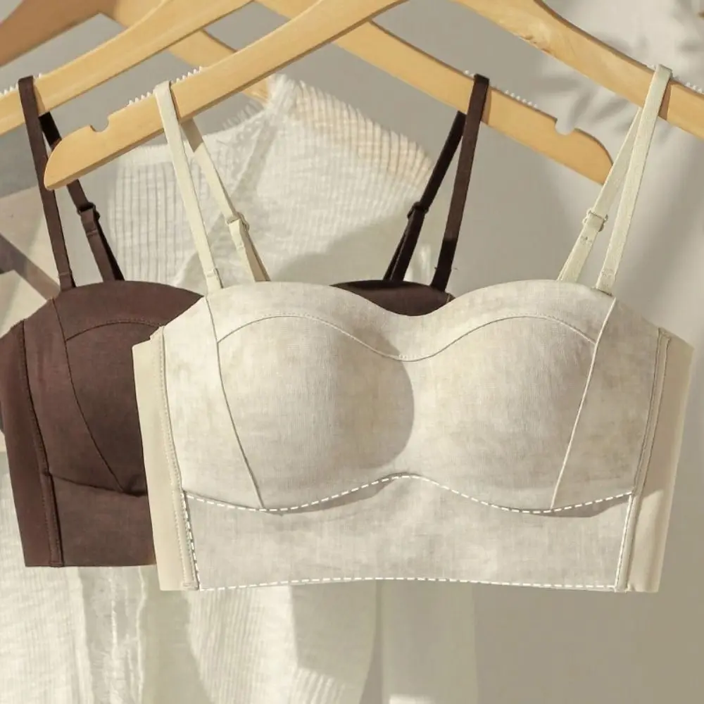 บราไร้สายแบบปรับได้ ป้องกันการกระแทก ลายมัดย้อม ป้องกันการหย่อนคล้อย สำหรับผู้หญิง ชุดชั้นในแบบดันทรงไร้ตะเข็บ ของขวัญ