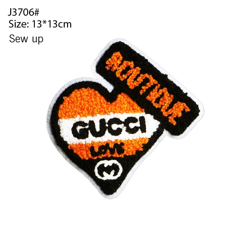 Fashion Cool Towel Sewing Heart Shaped Apple Fireball Wasp DIY Logo Decoration Badge Clothing T-shirt Jacket