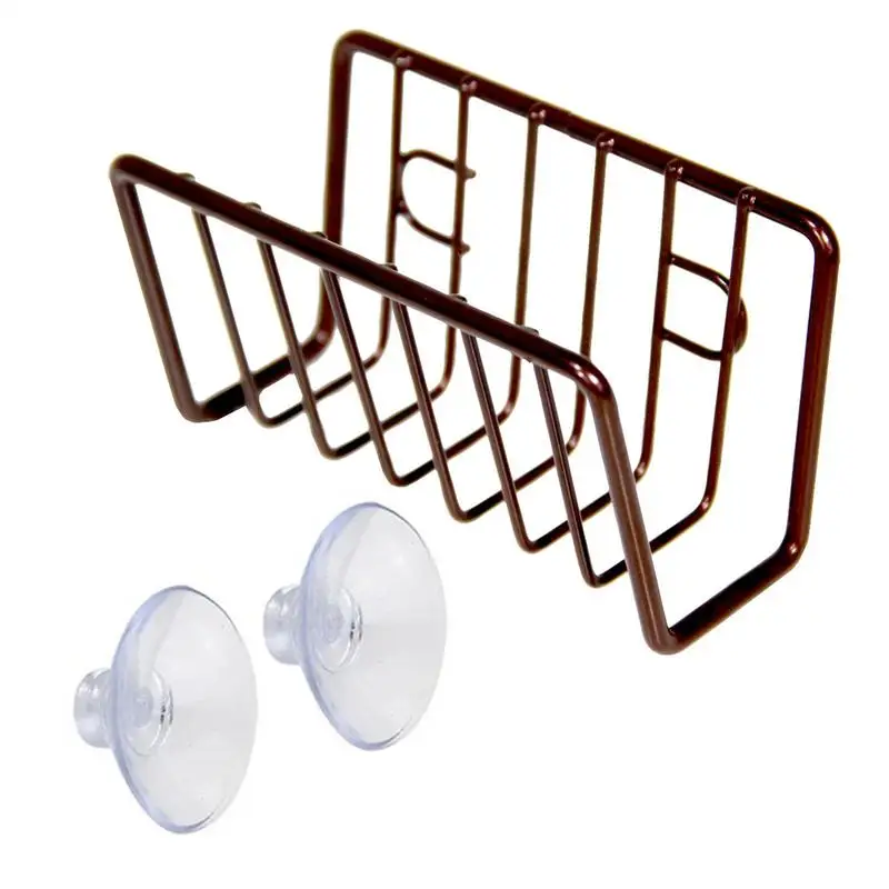 

Sponge Holder Stainless Steel Holder For Dishcloth Dishcloth Up Storage Hook Cleaning Rack Supplies For Toothbrush Sponges