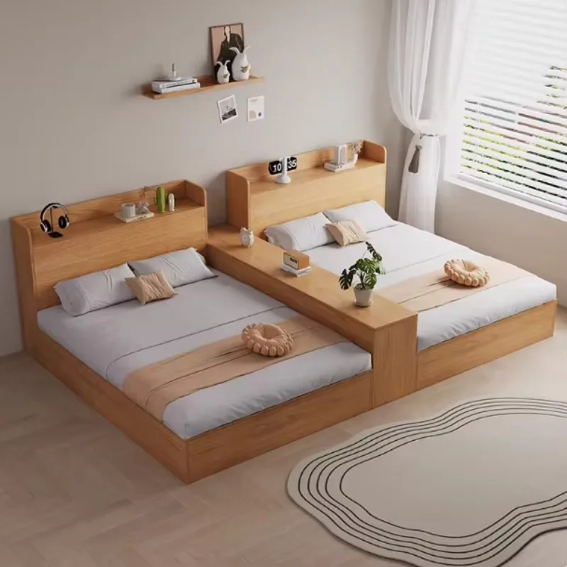 

Solid Wood Board Customized with Storage Partition Tatami Design Children's Double Bed DB2601 for Bedroom or Apartment