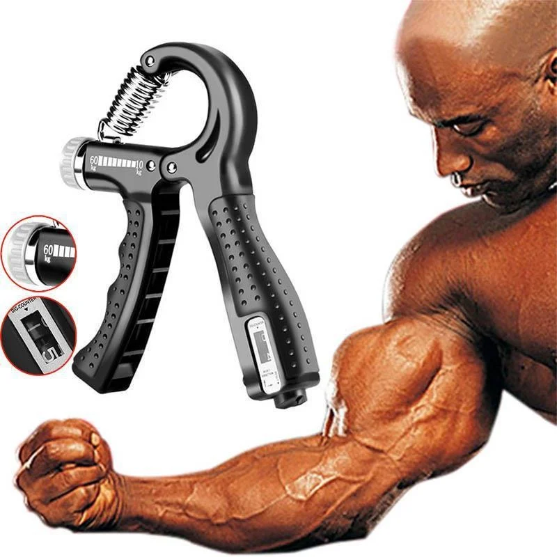 5-60KG Grip Strength Trainer Sport Hand Strengthener Adjustable Forearm Trainer Forearm Finger Exerciser For Muscle Building