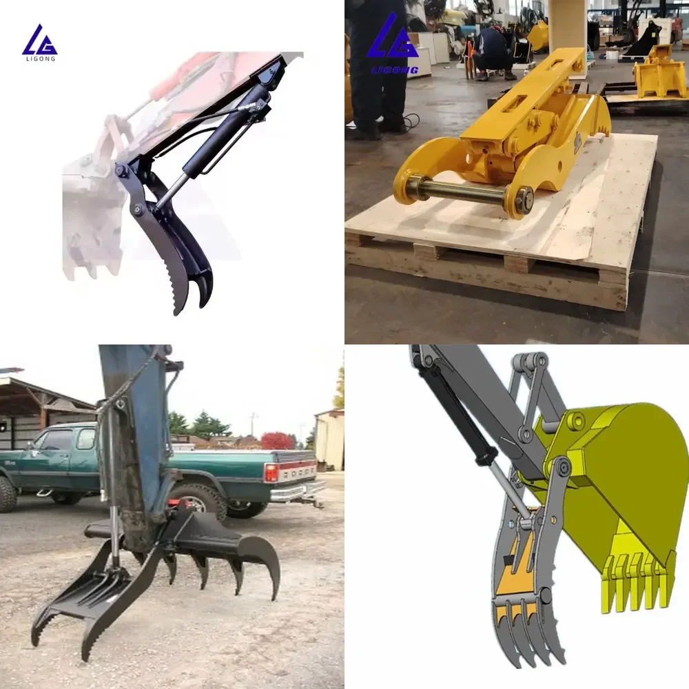 

Ligong Tilting Skeleton Grab Bucket Excavator Tool Perfect for Ditch Cleaning PC200