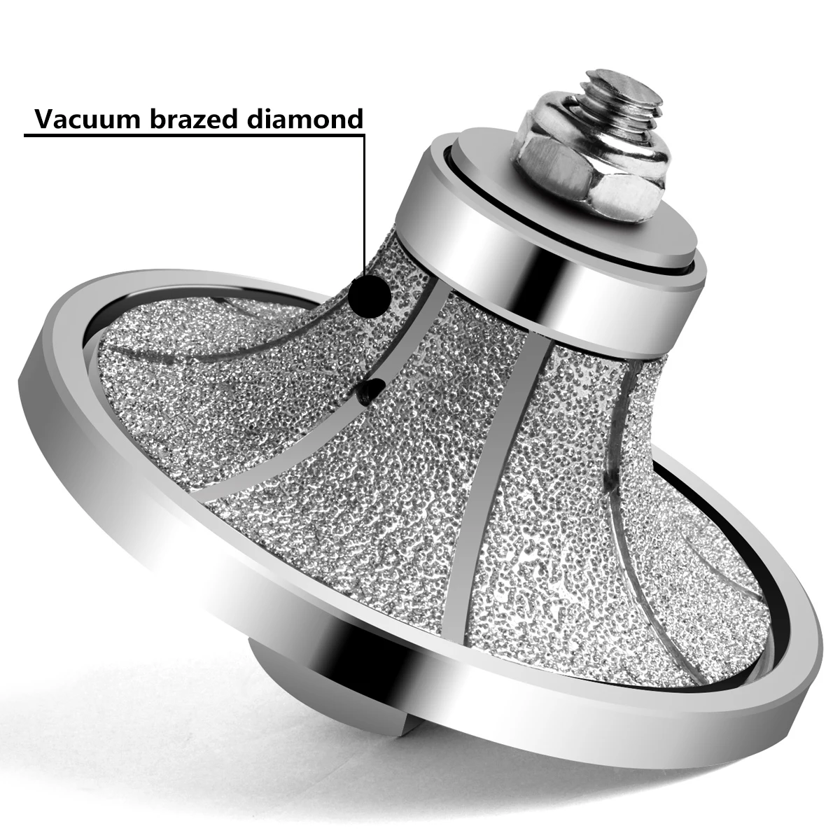 Imagem -05 - Bsrttool Diamante Vácuo Soldadas Mão Formada Rebolo b tipo 85 mm Tamanho Feito Granito Mármore Rebolo