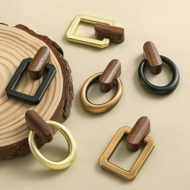 

TV Cabinet Bedside Table Drawer Handle Pull Ring New Chinese Tea Table Bookshelf Chinese Medicine Cabinet Door Handle