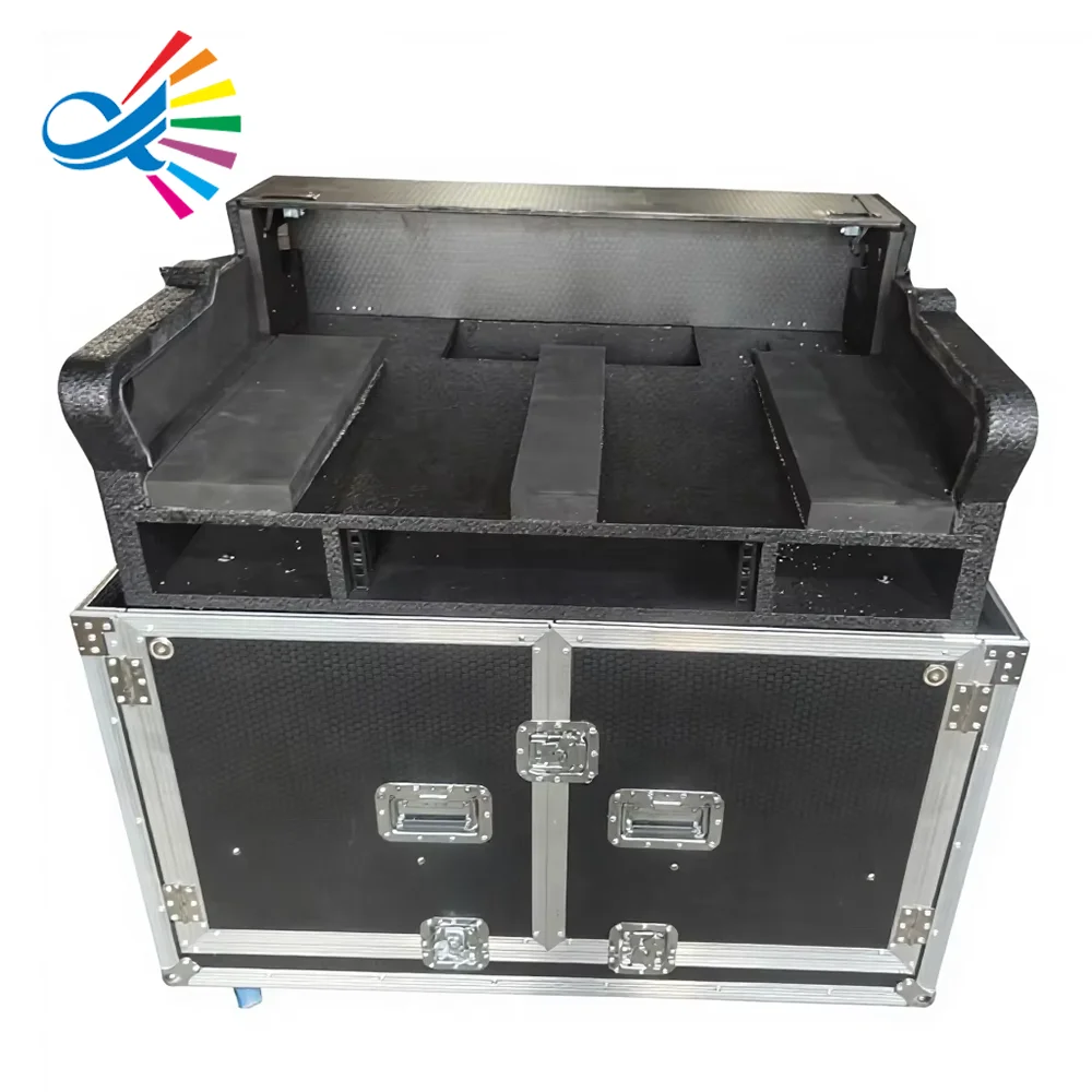 OEM Hydraulic Flight Case For DM7 EX Mixer & Console With Removable Top Table With 2U Space IP65 Waterproof Fireproof