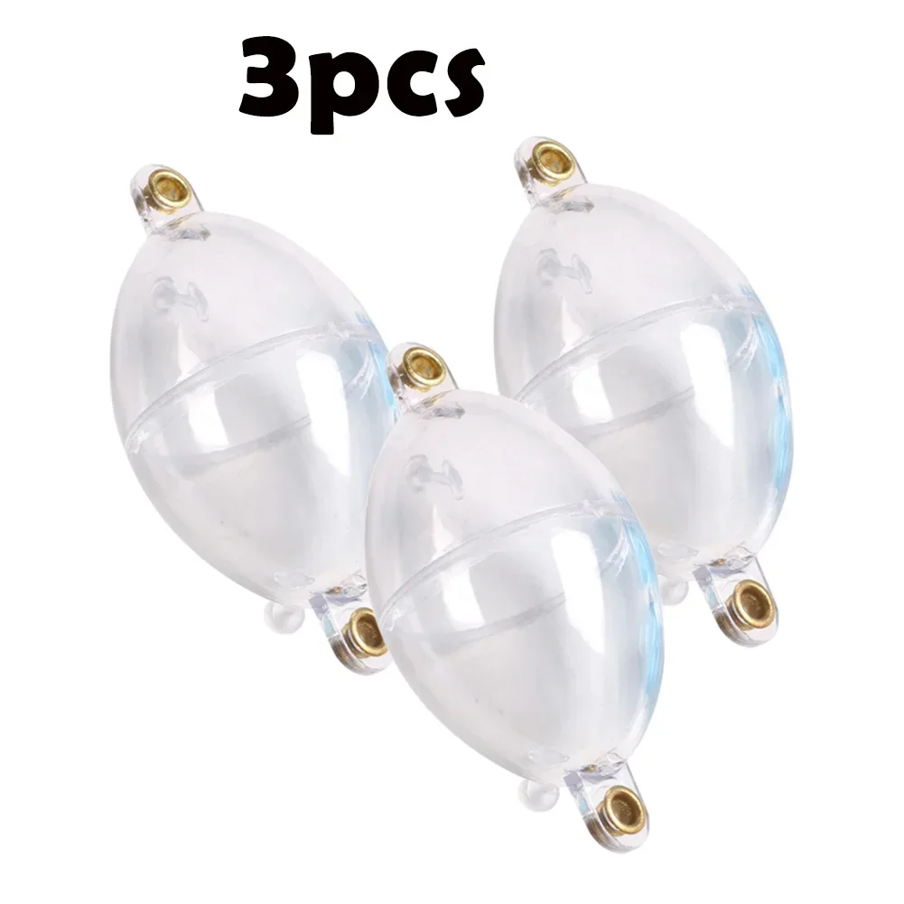 

3pcs Inline Bubble Fishing Floats Slide Motors Hollow Fishing Tools Water Ball Fishing Accessories