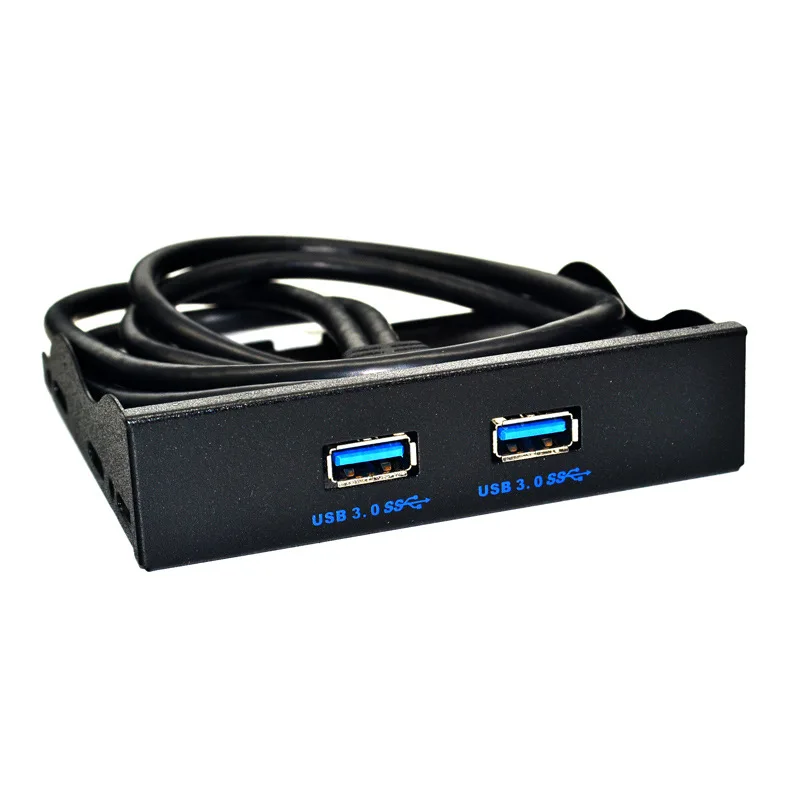 USB3.0 floppy drive front panel 3.5 inch 9PIN to USB2.0 dual port DIY expansion one for two