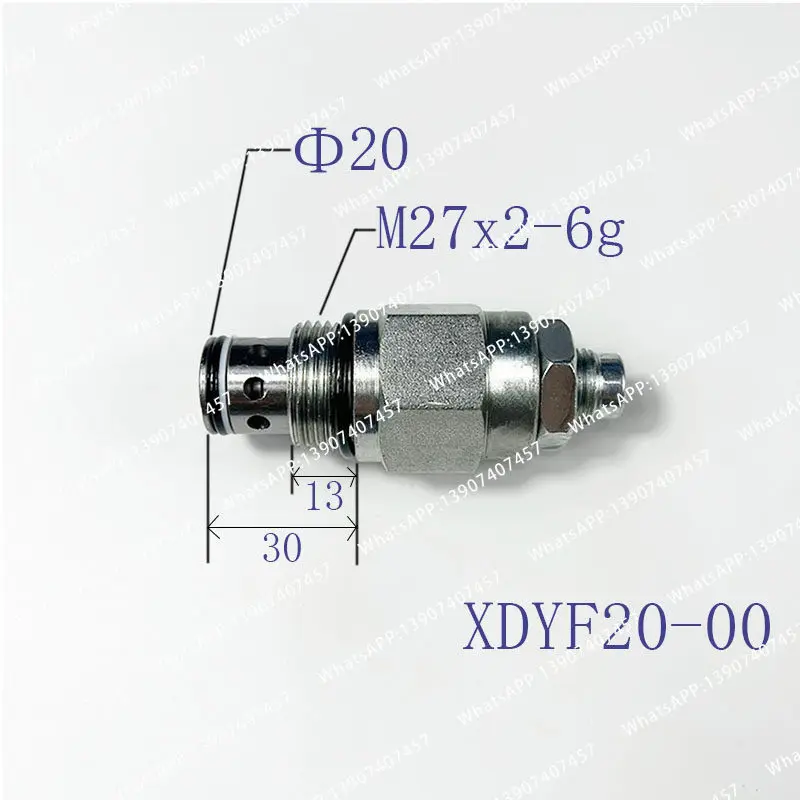 XDYF20-00 Pilot-operated one-way overflow valve Filling circuit block Small overflow valve For breaker