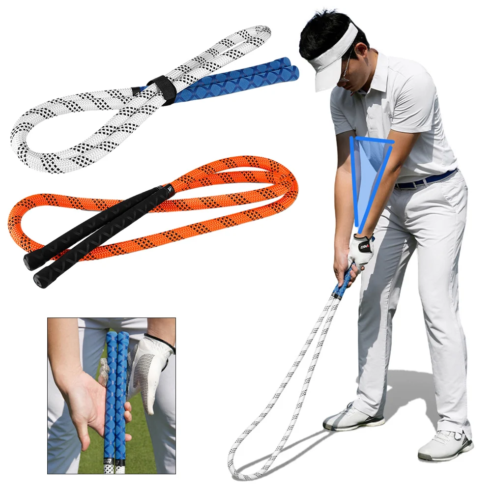 Golf Swing Rope Golf Swing Training Aid Anti Slip Grip Golf Training Rope Portable Golf Assistance Exercises Rope for Beginners