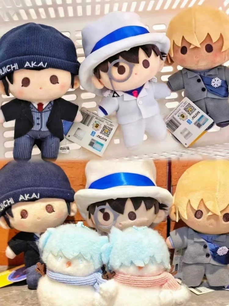KAYOU Detective Conan Overture To Eternal Night 20cm Plush Doll Kaitou Kiddo Kudou Shinichi Mouri Ran Anime Peripheral Toy Gifts