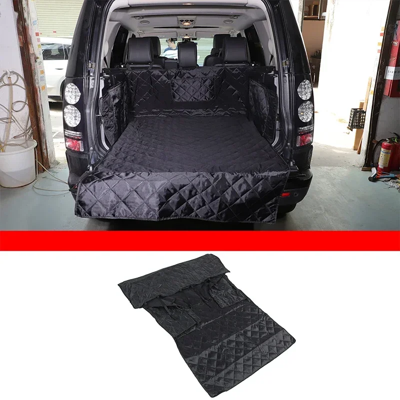 For Land Rover Discovery 4 LR4 2010-2016 Oxford Cloth Black Car Trunk Pet Seat Cover Pet Transport Pad Car Interior Accessories