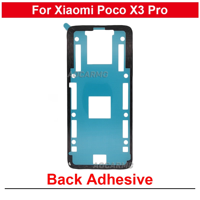 1Pcs For Xiaomi Poco X3Pro X3 Pro Rear Door Housing Sticker Back Cover Adhesive Glue