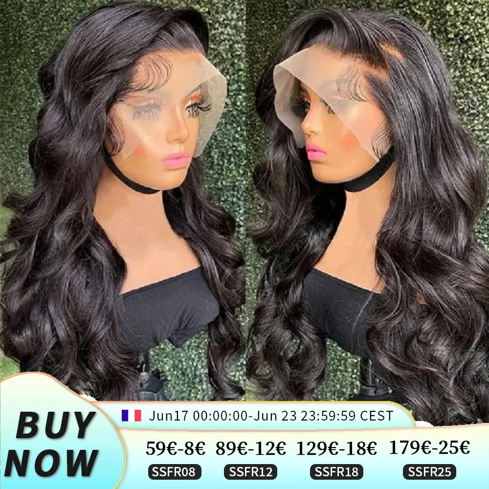 Miniask 180 Density Body Wave Wig 32 34 Inch 13X4 13X6 Lace Front Human Hair Wig Brazilian Bone Wig For Women Preplucked Wig