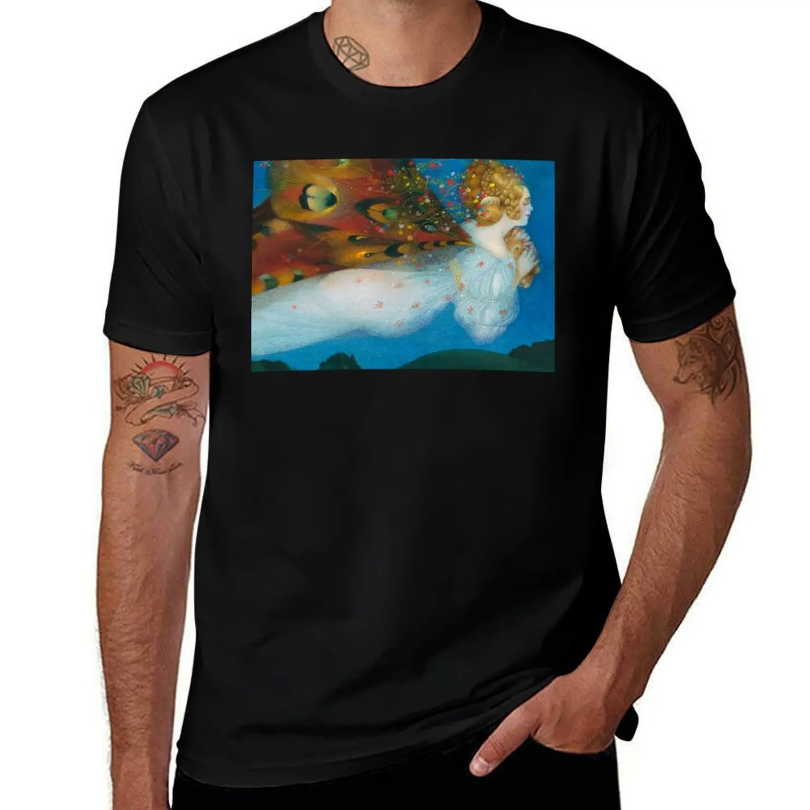 

Fairy rescuing the Velveteen Rabbit T-Shirt anime tshirt man t shirt cotton T-Shirt