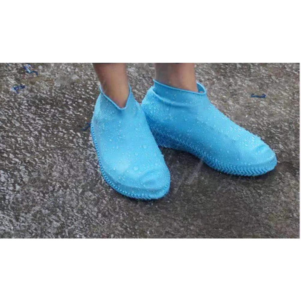 

3 Pairs Non-slip Shoe Covers Anti-slip for Adult Shoes Rainy Day Boot Protector Waterproof Anti-skid Overshoes