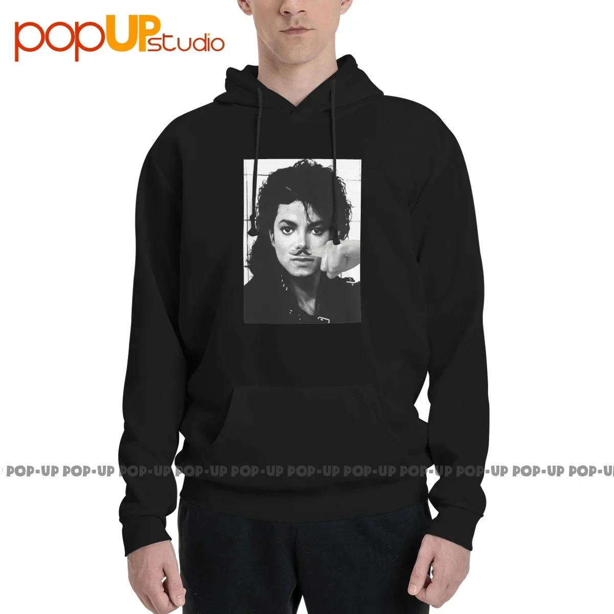 Michael Jackson Finger Horizontal Antenna Moustache Hoodie Sweatshirts Hoodies Casual Novelty