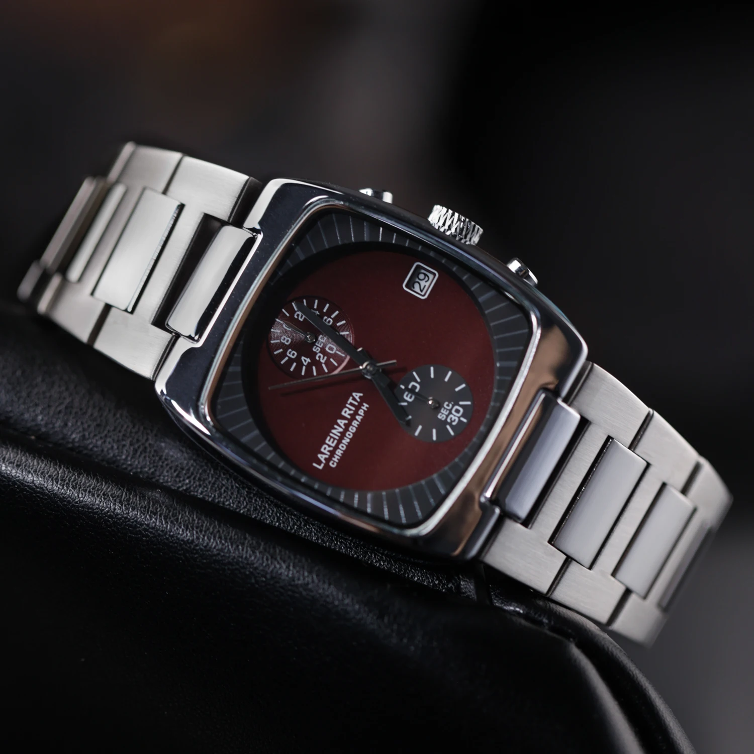 

Качественные мужские часы в форме бочонка; Роскошные высококачественные мужские кварцевые наручные часы; Водонепроницаемые мужские часы из нержавеющей стали с датой;ual Cloc