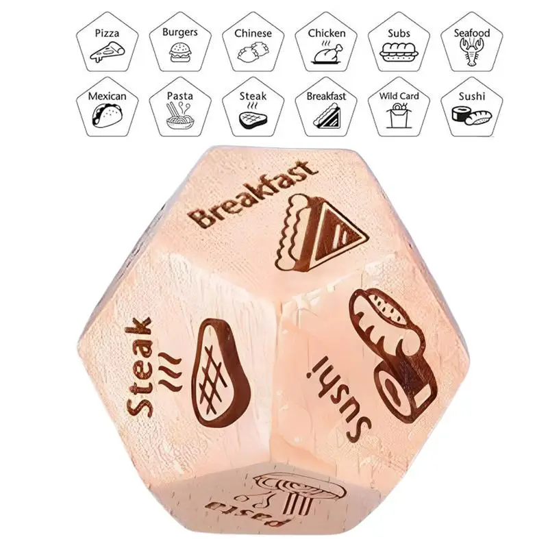 Dinner Decision Dice Decision Food Dice For Couples Fun Date Night Dice With Cute Patterns Multifunctional Dating Gift For New