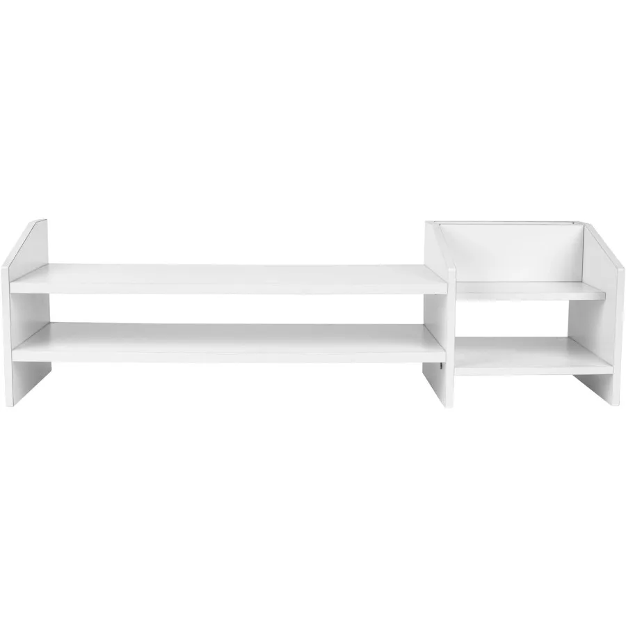 Подставка для монитора Catekro, 2-х ярусная деревянная подставка для монитора с органайзером для хранения, многоцелевой настольный органайзер, подставка для C