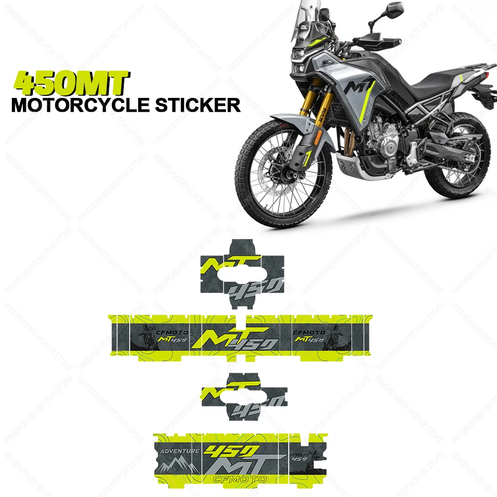 

For CF MOTO 450MT 450 MT Motorcycle Accessories Waterproof Sticker Trunk Protective Stickers Kit Suitcases Stickers