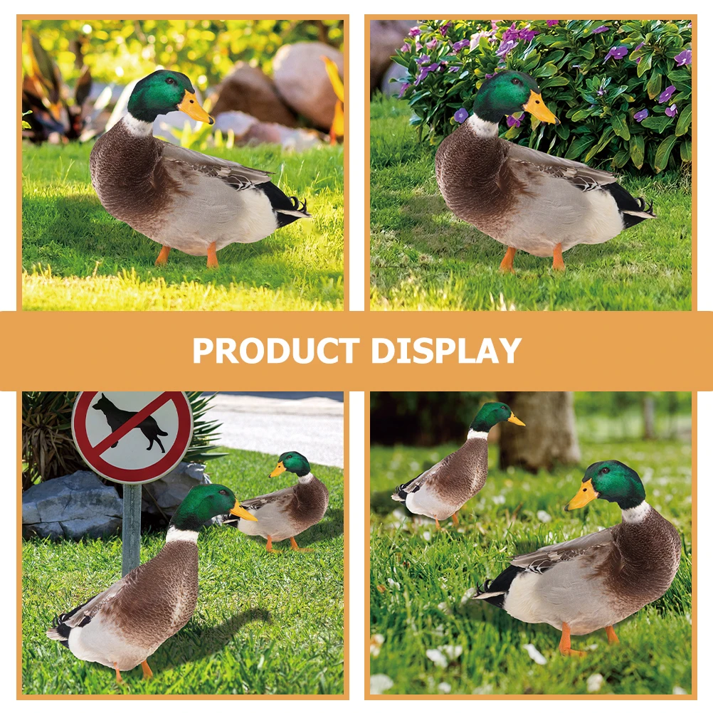 

2pcs 3D Outdoor Garden Sculpture Garden Ornament Yard Stake Realistic Animal Ornament Lawn Yard Stake Insert