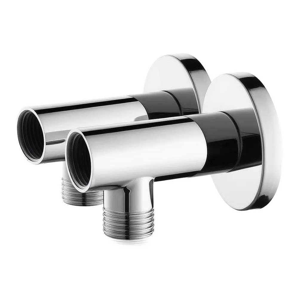 Copper Shower Wall Bracket Set Includes 2 Brackets and Screws Fits Most 4 Inch and 6 Inch Shower Hose Connections