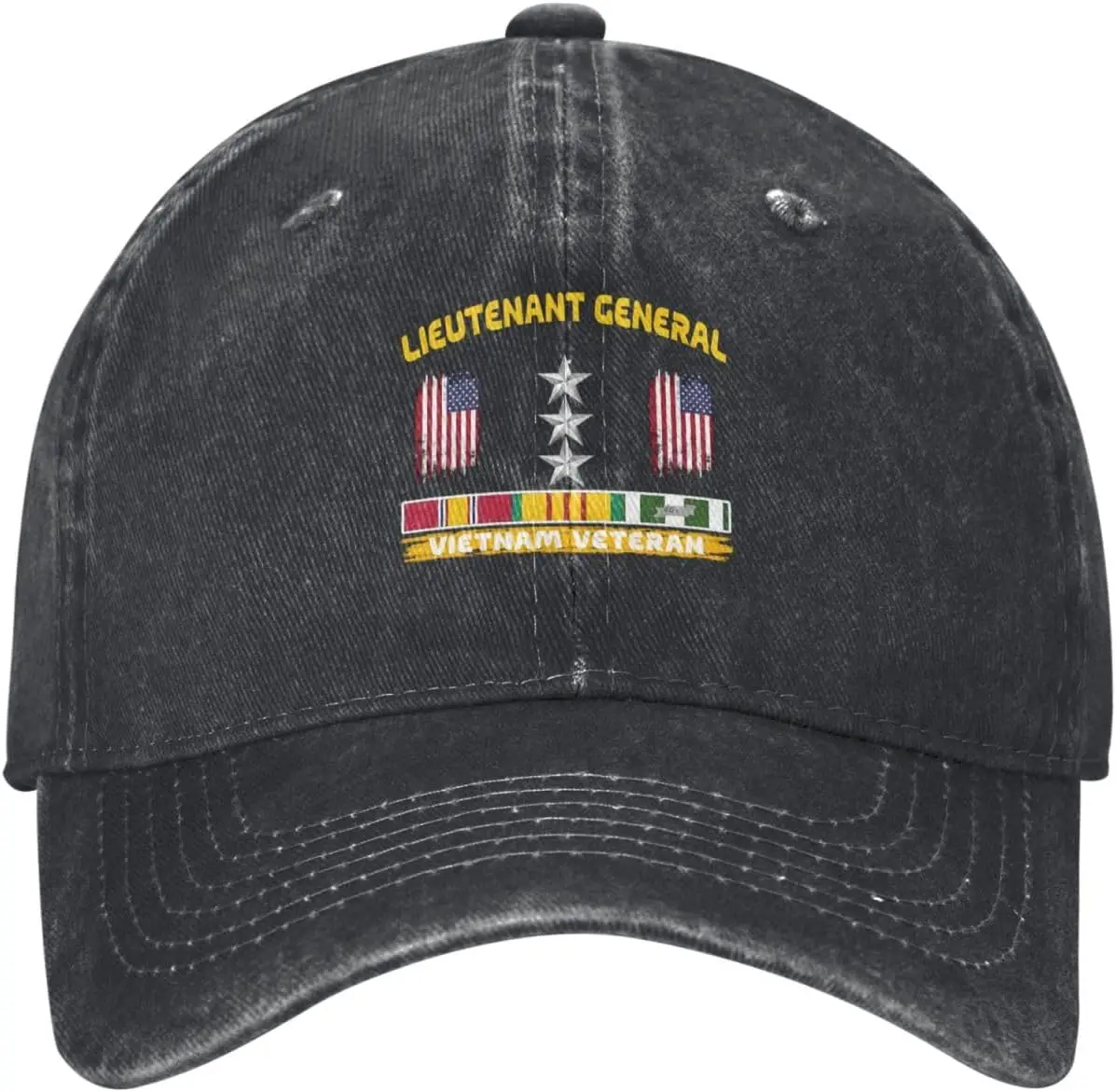 Lieutenant General Vietnam Veteran Baseball Cap Washed Cotton Low Profile Unisex Dad Hat