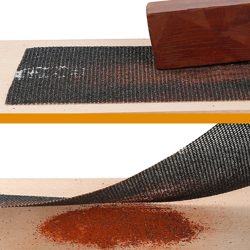 연마 메쉬 네트 샌딩 페이퍼, 블로킹 방지 핸드 그라인딩 천, 115*280mm, 1 개
