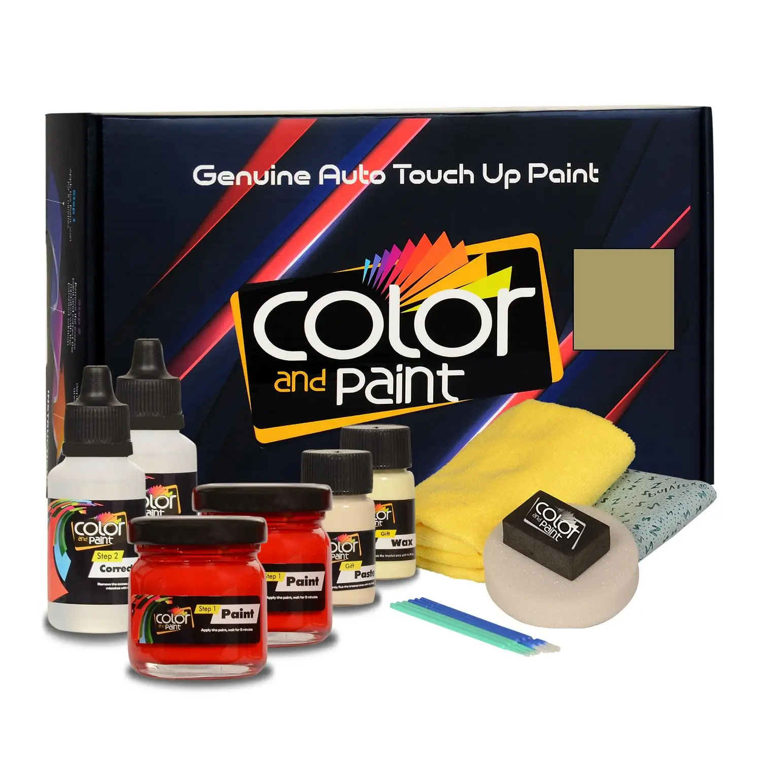 Color and Paint compatible with Ford America Automotive Touch Up Paint - LIGHT GREEN GOLD MET - 4Z - Pro care